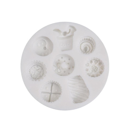 Doughnuts Dessert Modeling Mold Chocolate Candy Mold For Diy Dessert Ice Block Mold Handmade Cupcake Decor Baking Tool Chocolate Cake Fondant Mold