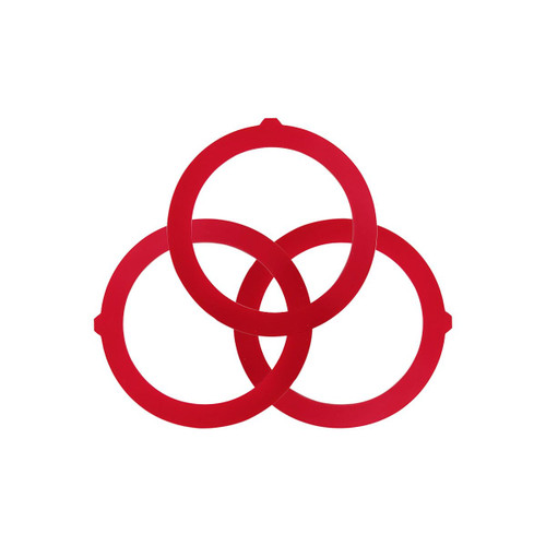 3 Pack Canister Flush Valve Seal, Compatible Canister Flush Valve Seal, Toilet Tank Gasket Replacement Parts, Silicone Material Toilet Ring Seal for GP1059291,Silicone Flush Valve Seal