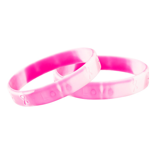 Pink Camouflage Silicone Bracelets - Pink Camouflage Ribbon Silicone Wristband for Breast Cancer Awareness - Perfect for Charity Walks, Awareness Events, Support Groups, Gift-Giving and Fundraisers