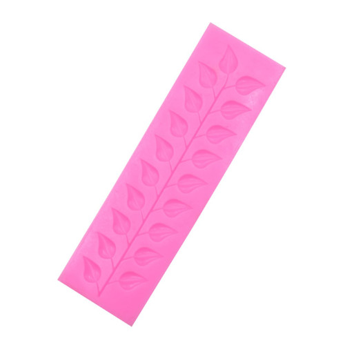 EXCEART De Para Gelatinas Fondant Molds Silicone Molds for Chocolate Cake Toppers Chocolate Silicone Molds Cakesicles Mold Cake Decorations Leaf Strip Cake Mold Set Leaves