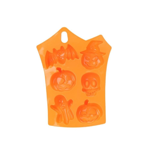 Funny Halloween Pumpkin Skull Bat Silicone Mold Baking Biscuit Mold For Making Chocolate Candy Soaps Easy To Clean DIY Chocolate Silicone Mold Baking Supplies