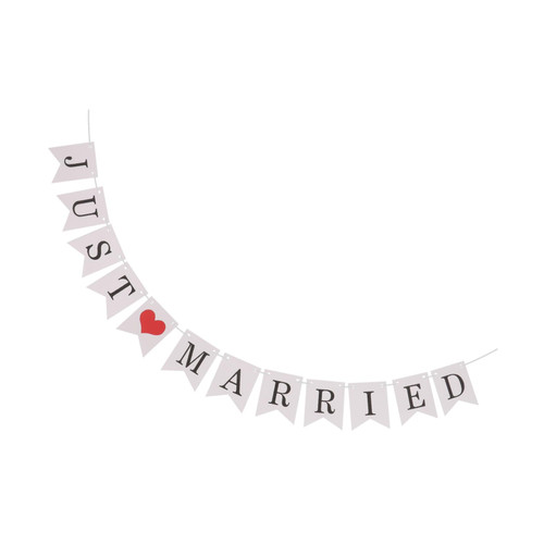 Just Married Wedding Banner Wedding Bunting Banner Just Married Wedding Decorations Just Married Car Decoration Just Married Banner Wedding Sign Bridal Sign Props Fishtail Me