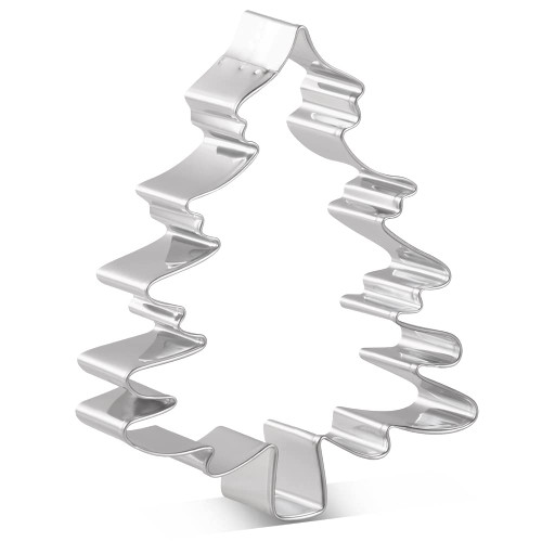 KENIAO Christmas Tree Cookie Cutter, 4.3", Stainless Steel