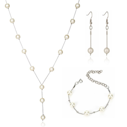 Dcfywl731 Big Pearl Necklace Dangle Earring Set Crystal Simulated Pearl Cluster Necklace Large Chunky Beaded Pearl Choker Necklace Pearl Jewelry Set for Women Girls Brides Dcfywl731 Big Pearl Necklace Dangle Earring Set Crystal Simulated Pearl Cluster Necklace Large Chunky Beaded Pearl Choker Necklace Pearl Jewelry Set for Women Girls Brides