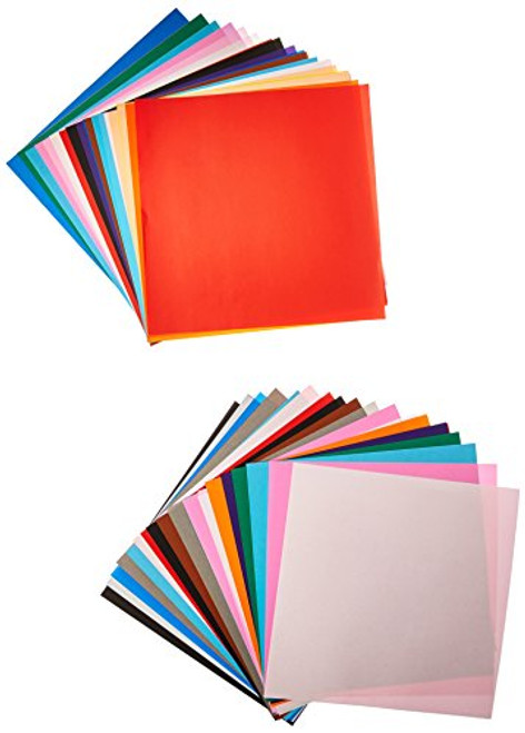 Yasutomo Fold Ems Light-Weight Square Origami Paper, 9-3/4 X 9-3/4 in, Assorted Solid Color, Pack of 100 Yasutomo Fold Ems Light-Weight Square Origami Paper, 9-3/4 X 9-3/4 in, Assorted Solid Color, Pack of 100