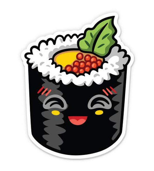 GT Graphics Sushi Cute - 5" Vinyl Sticker - for Car Laptop I-Pad - Waterproof Decal GT Graphics Sushi Cute - 5" Vinyl Sticker - for Car Laptop I-Pad - Waterproof Decal