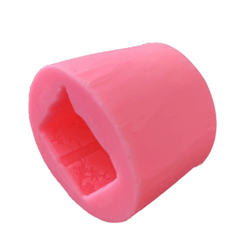 3D Candle Mould DIY Stereo Silicone Soap Mould Cylinder Fondant Gift Box Casting for DIY Crafts Making Silicone Mold