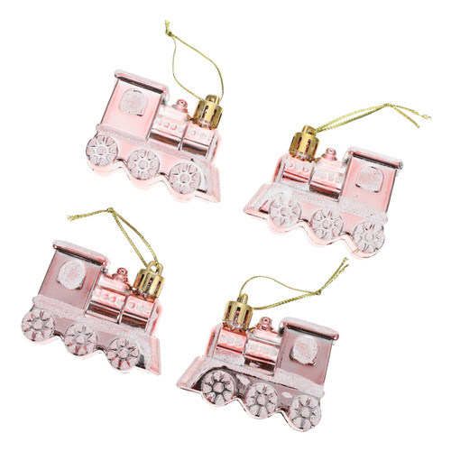 GATHINESS 4pcs Christmas Tree Pendant Truck Christmas Tree Ornaments Hanging Christmas Tree Train Christmas Tree Decorations Christmas Train Ornament Xmas Dining Table Plastic 3D Small Train