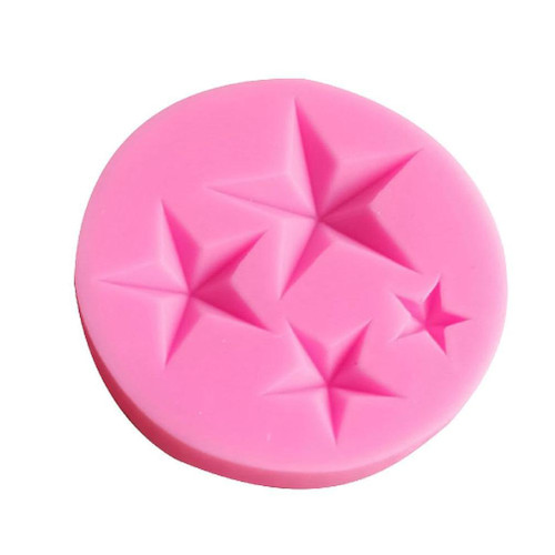 Star Shape Fondant Cake Decorating Silicone Mold Pastries Chocolate Mould Candy Soap Mold Candle Mold DIY Baking Tool Silicone Molds For Baking Epoxy Resin Baking Cake Resin Crafts