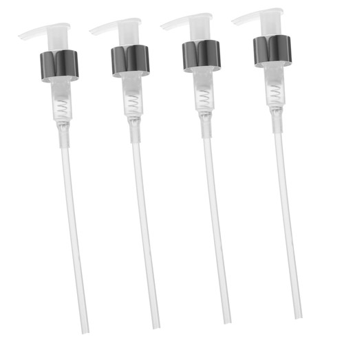 Beatifufu 4pcs Lotion Pump Head Shampoo Pump dispensers Bottle Pumps Replacement Shampoo Pump Head Shampoo Bottle Pump Hand soap Dispenser Pump soap Pump handwashing Fluid Plastic Component