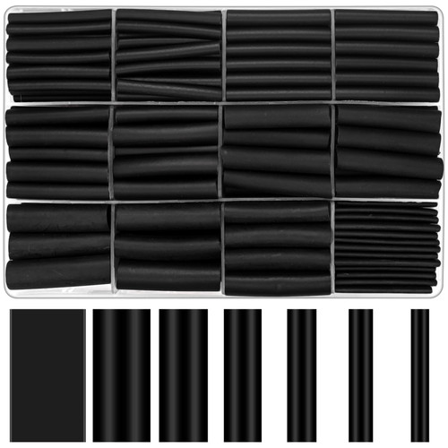 260 Pcs 3:1 Ratio Heat Shrink Tubing Kit, Heat Shrink Tubes Adhesive Lined, Wire Shrink Wrap Tubing, Industrial Marine Grade Heat-Shrink Tubing, Automotive Electrical Wire Shrink Tubing Wrap