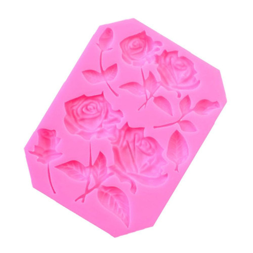 3D Flower Silicone Soap Mold Rose Flower Fondant Mold For Cake Decoration Chocolate Handmades Candy Making Baking Mold Chocolate Rose Candy Silicone Molds