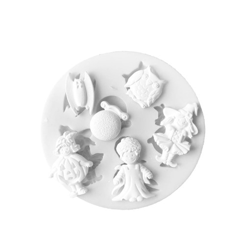 BESTOYARD 1Pc Halloween Skull Fondant Molds 3d silicone mold jellybeans candy cakesicles mold silicone molds for candy Halloween fondant molds Halloween Baking Halloween Cake Mold Baking Die