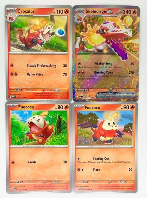 Skeledirge ex 037/193- Paldea Evolved - Double Rare - Pokemon Evolution Card Set