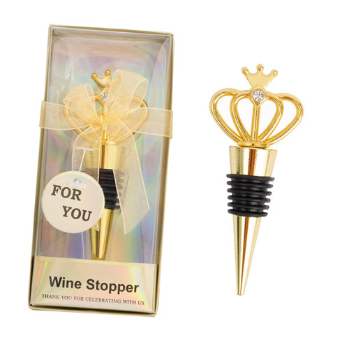 Crown wine stopper saver wine bottle plug crown wine bottle stopper beverage bottle stoppers wine preserver silicone wine stopper Crown Stopper alloy wine pourer wedding