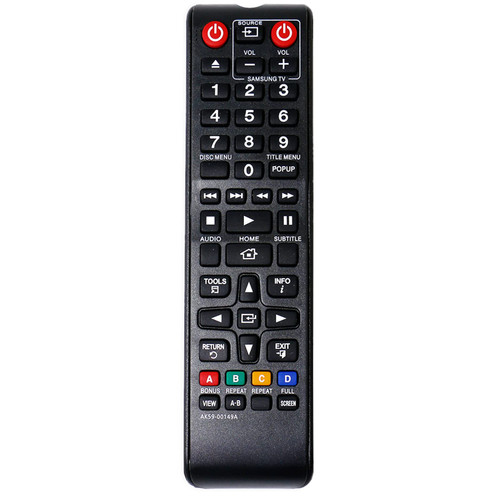 Replacement Remote AK59-00149A Fit for Samsung Blu-Ray Disc Player BD-F5100 BD-FM51 BD-FM57C BD-H5100 BD-H5900 BD-HM51 BD-HM59 BD-HM59C BD-J5100 BD-J5700 BD-J5900 BD-JM51 BD-JM57 BD-JM57C BD-JM59