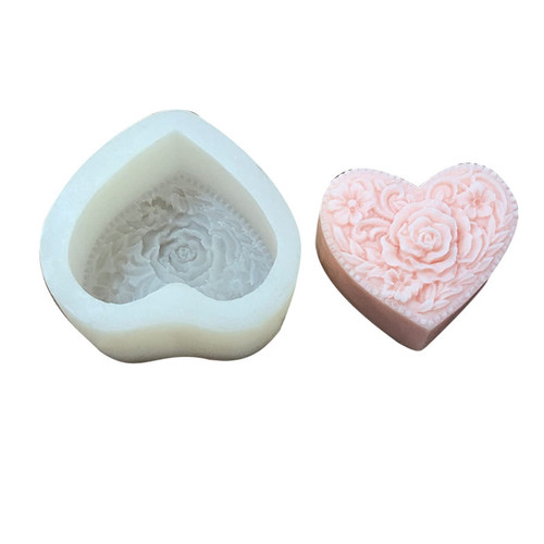 Love Heart Rose Fondant Mold Biscuits Mold DIY Cartoon Press Baking Mold Birthday Cookie Tools Cake Decorating Tools Cake Molds For Baking Silicone For Decorations Cake Decorating Pastry Shapes Molds