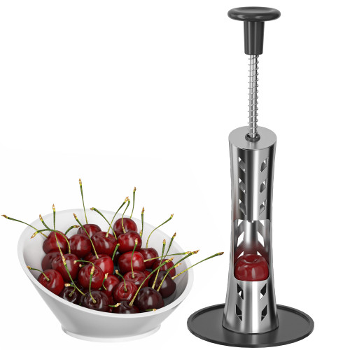 SISAYWEY Cherry Pitter, Press Type Cherry Pitter Remover Tool, 304 Stainless Steel Cherry Seed Remover, Durable Cherry Stoner Fruit Pit Corer Deseeder