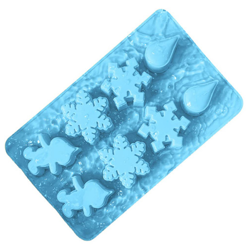 Christmas Snowflake Chocolate Candy Sugar Craft Mold Art Silicone Soap Mold Household Candle Molds DIY Handmade Candle Molds for Candle Making Silicone