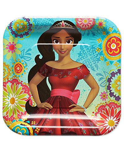 American Greetings Elena of Avalor Dessert Square Plate (8 Count)