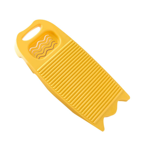 LokweeTal Plastic Washboard Laundry Washing Board Hand Washing Clothes Tool for Home School Dormitory, Yellow Laundry Bags