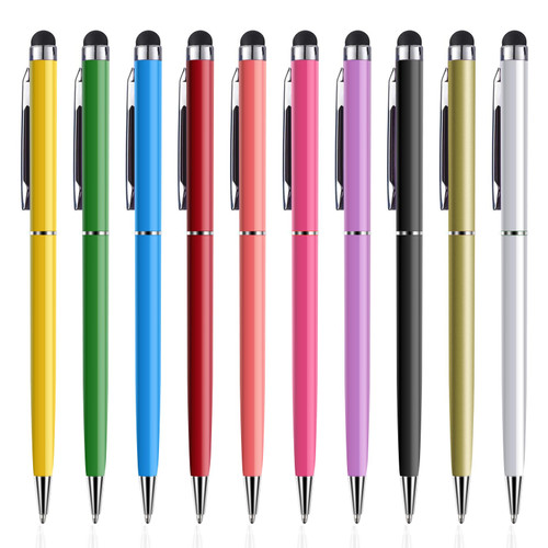 Stylus Pens for Touch Screens, Stylus Pen 10-Pack High Precision Capacitive 2 in 1 Stylus Ballpoint Stylists Pens Universal for iPhone iPad Tablet Laptop Kindle Samsung Galaxy All Touch Screens Device