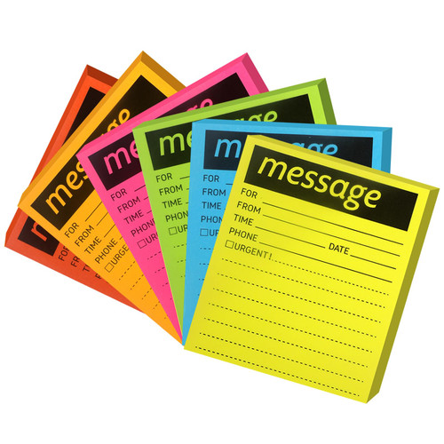 EasyDaa Sticky Notes, 6 Pads Colored Lined Sticky Notes Pads, 4x6 inch Phone Message Pad Self Sticky Notes, Sticky Note Pads with Line Colorful Post Memos for Office, School and Home, 50 Sheets*6 Pack