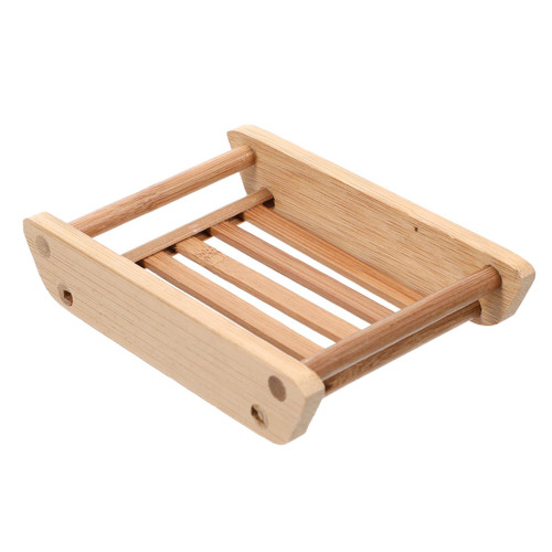 Hoement 1Pc soap Holder Bathroom Soap Tray Sponge Holder for Sink soap Rack Bathroom Sink Tray soap bar Rack Kitchen soap case Kitchen soap Dish bar soap Tray tub Vintage Bamboo