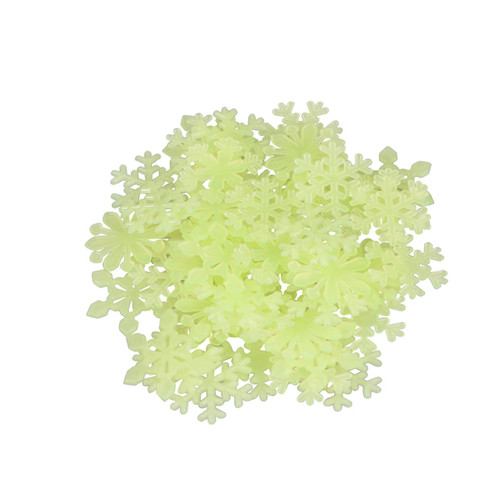 DOITOOL 200pcs Snowflake Ceiling Decals Gifts Christmas Wall Sticker Stocking Stuffers Snowflake Wall Sticker Holiday Stickers for Kids Snowflake Sticker Fluorescence Window 3D