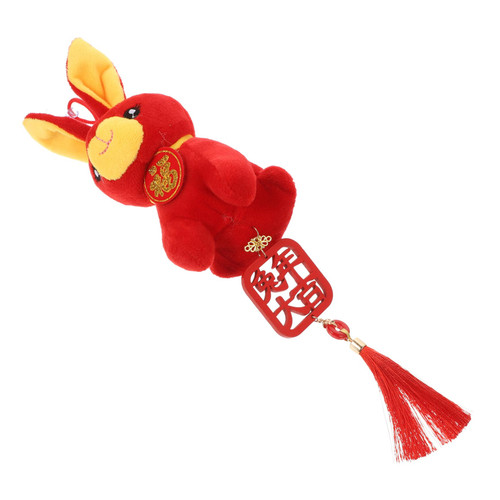 Garneck Rabbit Doll Pendant Spring Festival Ornament Collectible Figurines Car Hanging Decoration 2023 Chinese Zodiac Rabbit Pendant Decorative Hanging Ornaments Car Toy Animal Plush Bunny Garneck Rabbit Doll Pendant Spring Festival Ornament Collectible Figurines Car Hanging Decoration 2023 Chinese Zodiac Rabbit Pendant Decorative Hanging Ornaments Car Toy Animal Plush Bunny