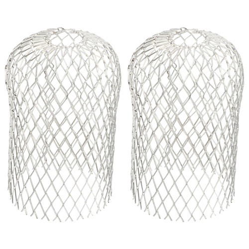 FUNOMOCYA 2pcs Protective net Gutter Guard mesh Gutter downspout Leaf Filter Gutter Protection Down spout deflectors Leaf strainers for downpipes Stainless Steel Collector Aluminum