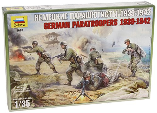 Zvezda Models 1939-1942 German Paratroops Model Kit