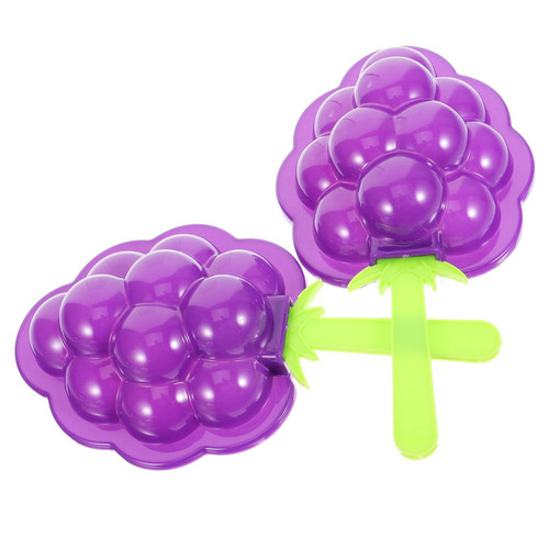 EXCEART 2pcs Popsicles Molds Silicone Ice Cream Mold Silicone Mold De Para Gelatinas Silicone Baking Mold Popsicle Mould Ice Cream Mould Fruit Chocolate Candies Purple