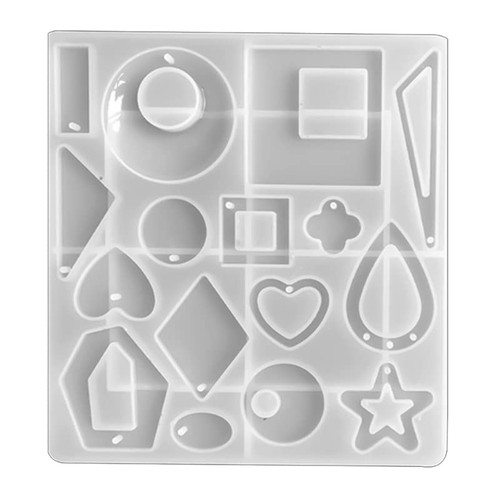 Irregular Earring Silicone Molds Epoxy Resin Mold DIY Resin Pendant Jewelry Keychain Crafts Making Tool Non-Stick Resin Casting molds Jewelry