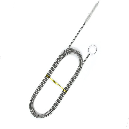 JSONO Refrigerator car sunroof Drainage Internal Long Hose Nylon Spring Fridge Drain Hole Dredging Tool Bendable Frozen Water Clog Remover Cleaning Brush for Kitchen Drain Pipe(155+6cm)