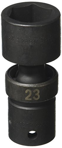 SK Hand Tool 34373 1/2-Inch Drive Swivel Metric Impact Socket, 23mm
