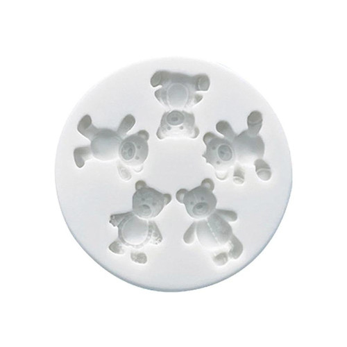 Cute Bear Envelope Fondant Chocolate Mould Cake-Topper Baking Tools Handmade Soap Silicone Ornament Mold Easy To Clean Fondant Molds For Cake Decorating Christmas Silicone For Cake Decorating Tools