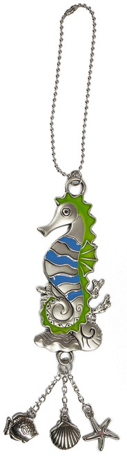 Gnz Fun in The Sun Zinc Car Charm -Seahorse
