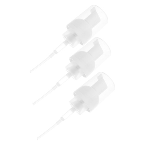 BRIGHTFUFU 3pcs Foam Pump Head Foaming Pump Replacement Face Lotion Dispenser Plastic Pump Head Shampoo Dispenser Pressing Bottle Pump Replacement Soap Dispenser Pp Round Bottle White
