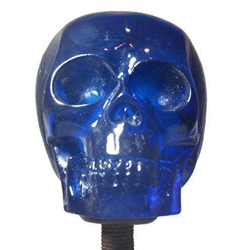 Clear Blue Skull Shifter Shift Knob Rat Rod Lever