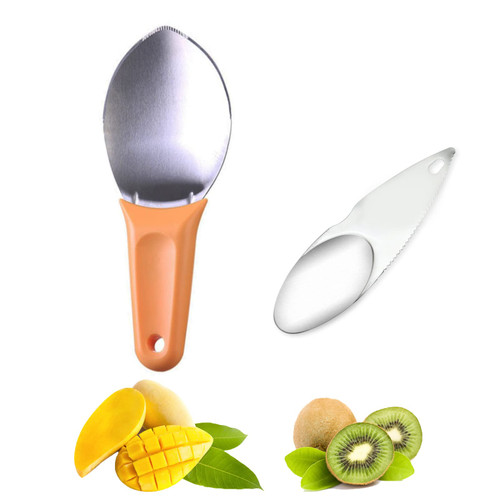 Mango Cutter Slicer Peeler Corer,Kiwi Cutter Slicer,Mango and Kiwi Splitter Cutter Divider Cuber Corer Remover,Watermelon Cutter Slicer,Kitchen Tools for Making Fruit Salad