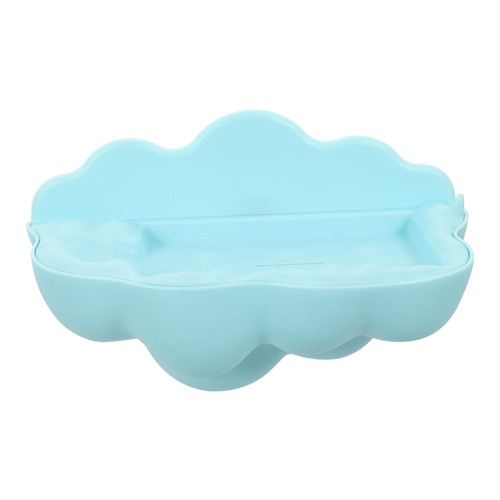Alipis Cloud Wall Mounted Soap Box Soap Drainer Tray Sponge Holder for Sink Soap Draining Racks Bathroom Soap Dish Plastic Soap Holder Wear-Resistant Soap Tray Abs Container Household
