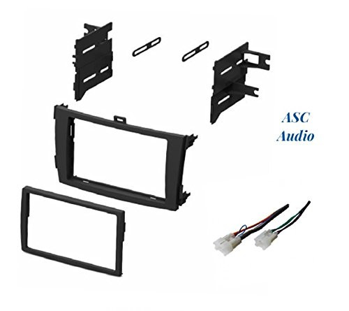 ASC Audio Car Stereo Dash Install Kit and Wire Harness for Installing an Aftermarket Double Din Radio for 2009 2010 2011 2012 2013 Toyota Corolla - No Factory Premium Amp/JBL ASC Audio Car Stereo Dash Install Kit and Wire Harness for Installing an Aftermarket Double Din Radio for 2009 2010 2011 2012 2013 Toyota Corolla - No Factory Premium Amp/JBL
