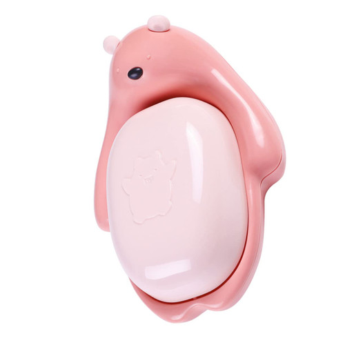 Anneome Cartoon Soap Dish Plastic Soap Container Soap Drainer Bathroom Soap Plastic Soap Tray 2 Tier Tray Soap Bar Self Draining Soap Tray Plastic Soap Rack Household Tub Travel Abs