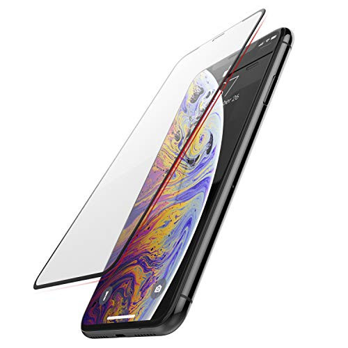 X-Doria Defense Glass+ Edge to Edge Screen Protector for Apple iPhone Xs Max (6.5), Tempered Glass, Curved Edge, Edge to Edge Protection, Anti-Fingerprint for iPhone Xs Max (6.5 Screen)