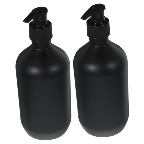 Cabilock 2Pcs Travel containers for Liquids Pump Bottle Dispenser Hand soap Container Black soap Travel Lotion Dispenser Liquid containers Portable Travel Dispenser Dish soap Manual The pet