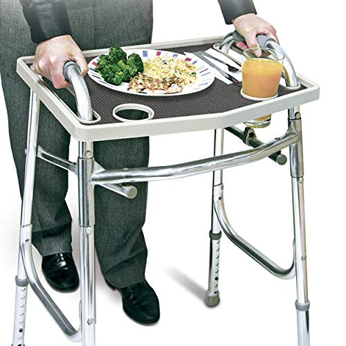 North American Walker Tray with Non-Slip Grip Mat