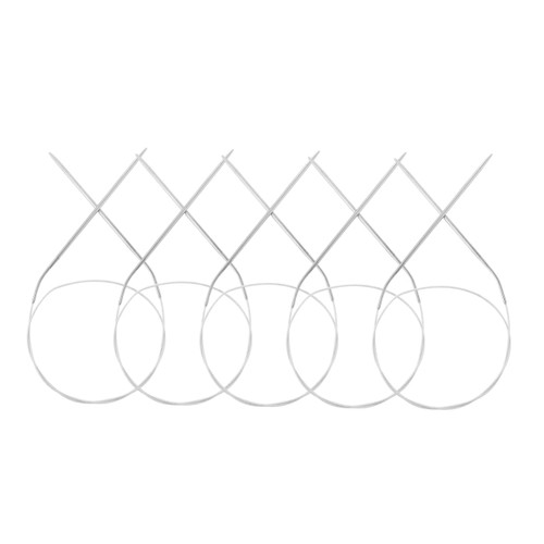 EXCEART 5pcs Circular Weaving Tool Weave Needle Round Area Rug Round Rugs Crochet Needles Stainless Steel Knitting Needles Lace Knitting Needles Weaving Needles Circular Needle Yarn