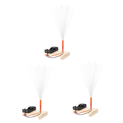 DOITOOL 3pcs Fiber Optic Led Light Decorative Lamp Christmas Lamp Fiber Optic Lamp Led Fiber Lamp Fiber Optic Light Fiber Optic Glacier Lite Puzzle Materials