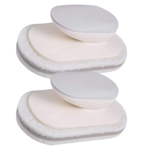 Hemoton 2pcs dish scrub brush scrub brush with handle hand brush dish scrub pads dish washing sponge Pan Brush kitchen brush Wash Sponge Brush dish scrubber sponge Soap shoe polisher clean